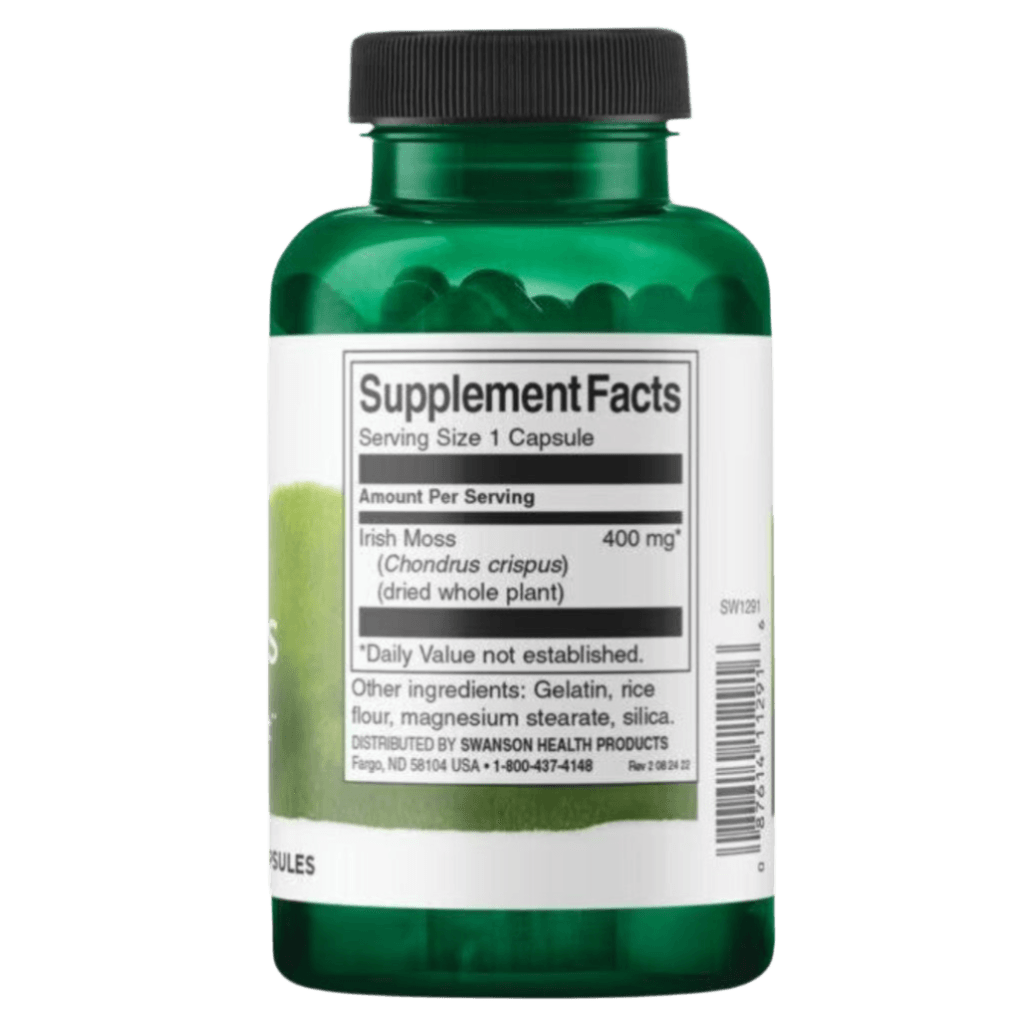 Swanson Full Spectrum Irish Moss, 400mg, 60 Capsules