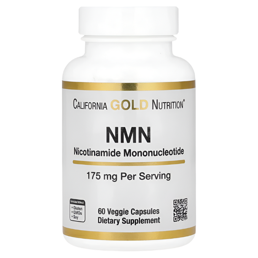 California Gold Nutrition NMN 175 mg - 60 Veggie Capsules, 60 Servings