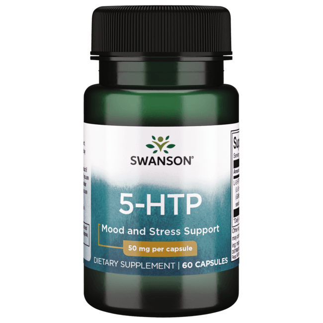 Swanson 5-HTP 100 mg, 60 Capsules