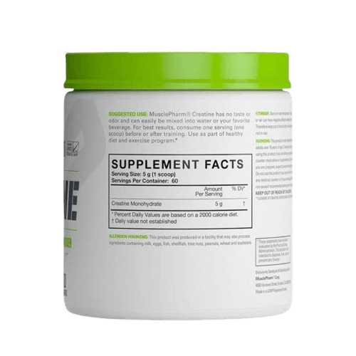 MusclePharm Creatine Monohydrate, 60 Servings