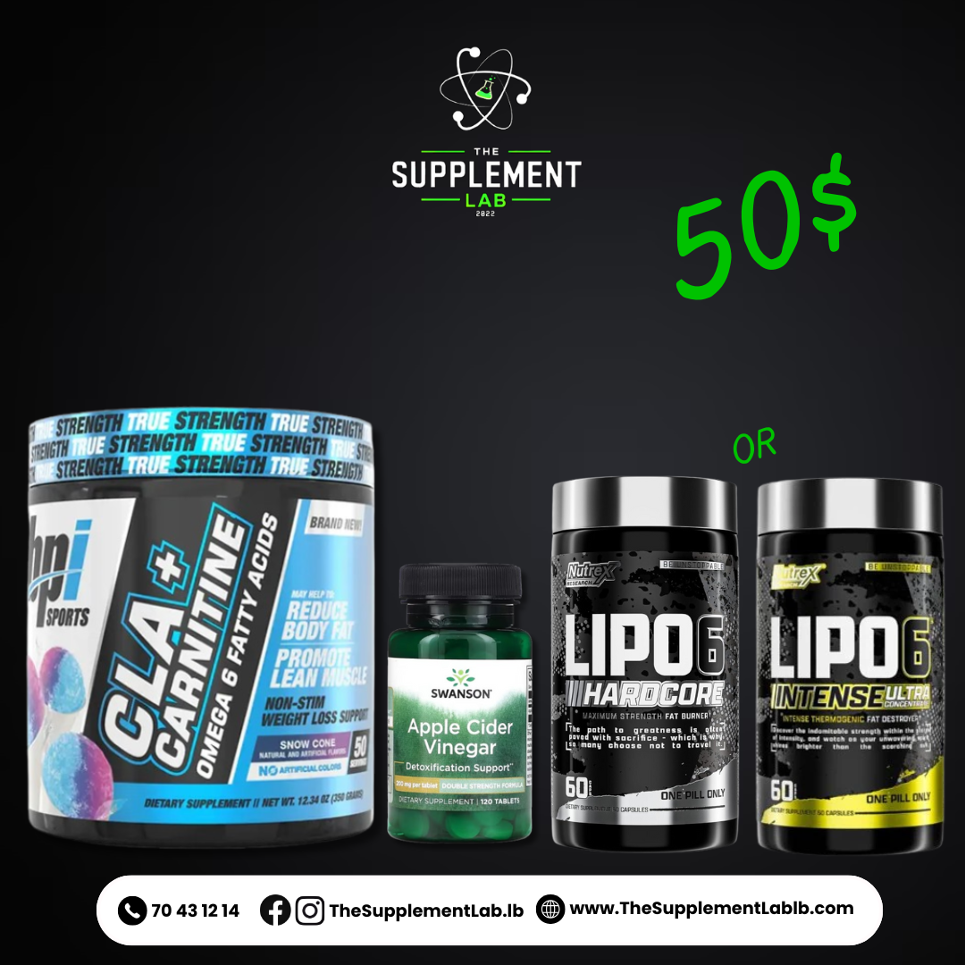 Cla + L Carnitine + Apple Cider Vinegar + Lipo6 Fat Burner