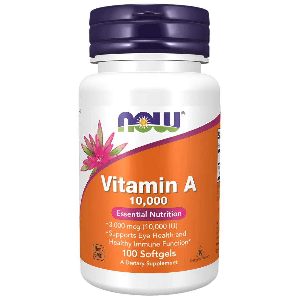 Now Foods Vitamin A 10,000 IU 100 Softgels