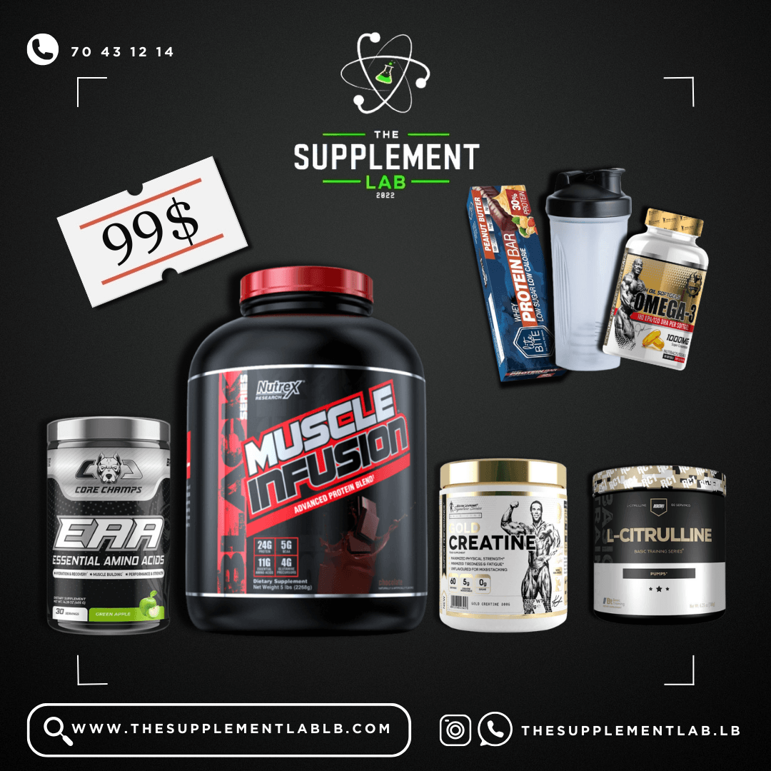 Whey Protein + EAA + Creatine + L-Citruline + Free Shaker, Omega3 & Protein bar