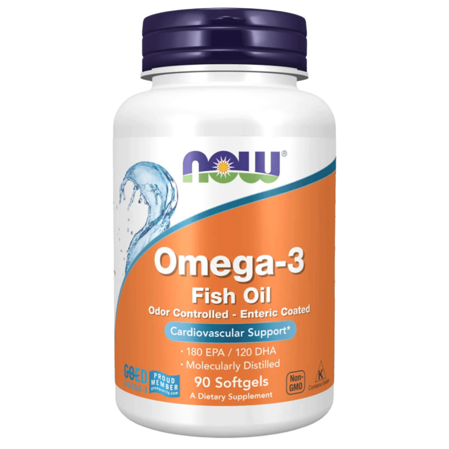 NOW Foods, Omega-3 Fish Oil, 90 Softgels