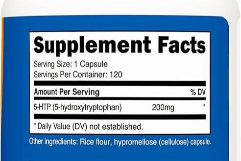 Nutricost 5-HTP, 200 mg, 120 Vegetarian Capsules