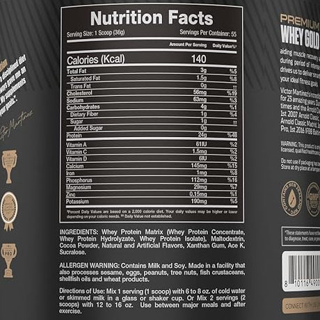 Victor Martinez Premium Whey Gold Protein Blend – 2 kg | 55 Servings