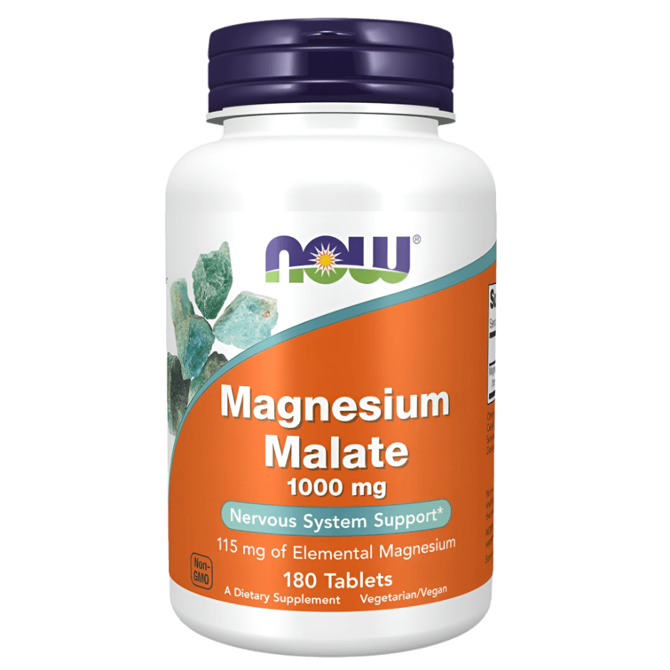 NOW Foods, Magnesium Malate 1000 mg, 180 Tablets