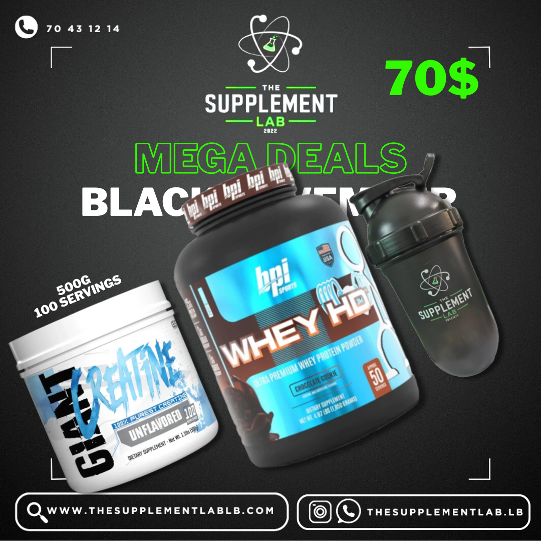 Creatine 100 Servings, Whey HD, Shaker