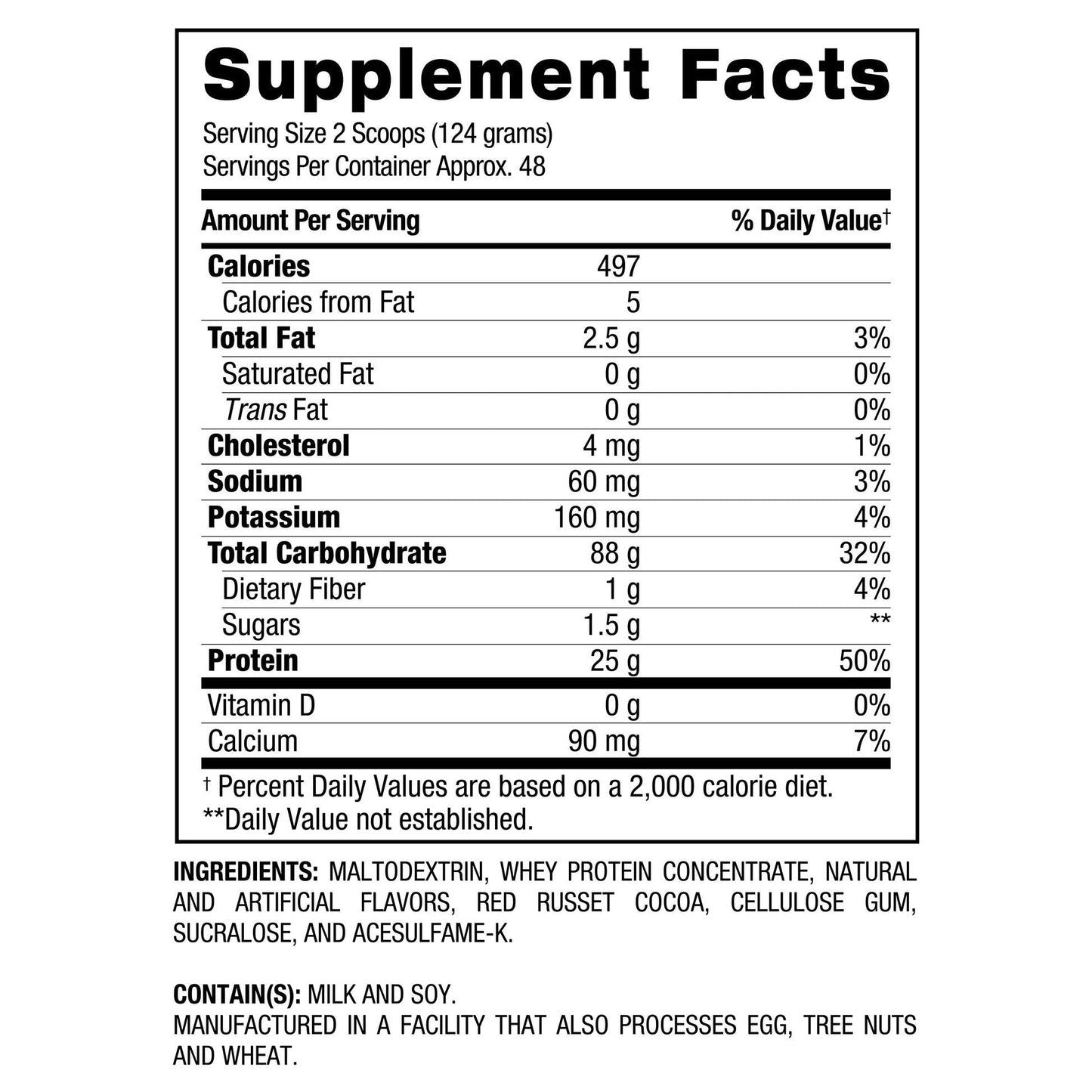 BPI Bulk Muscle XL, Advanced Mass Weight Gainer, 48 Servings
