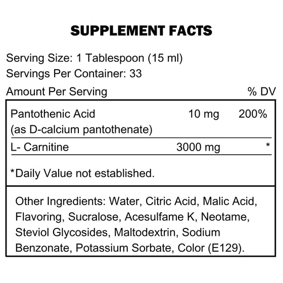 Kevin Levrone Anabolic L-Carnitine – 500 ml (33 Servings)