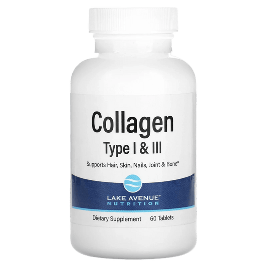 Lake Avenue Nutrition, Hydrolyzed Collagen Type I & III, 3,000 mg, 60 Tablets