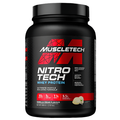 Muscletech Nitro-Tech Whey Performance Protein 4lbs Whey Protein with Creatine