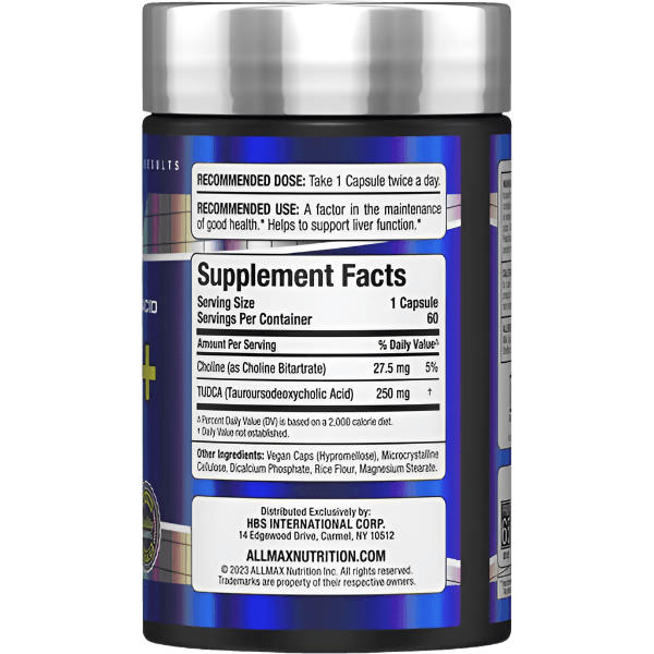 ALLMAX, TUDCA+, 250 mg, 60 Capsules