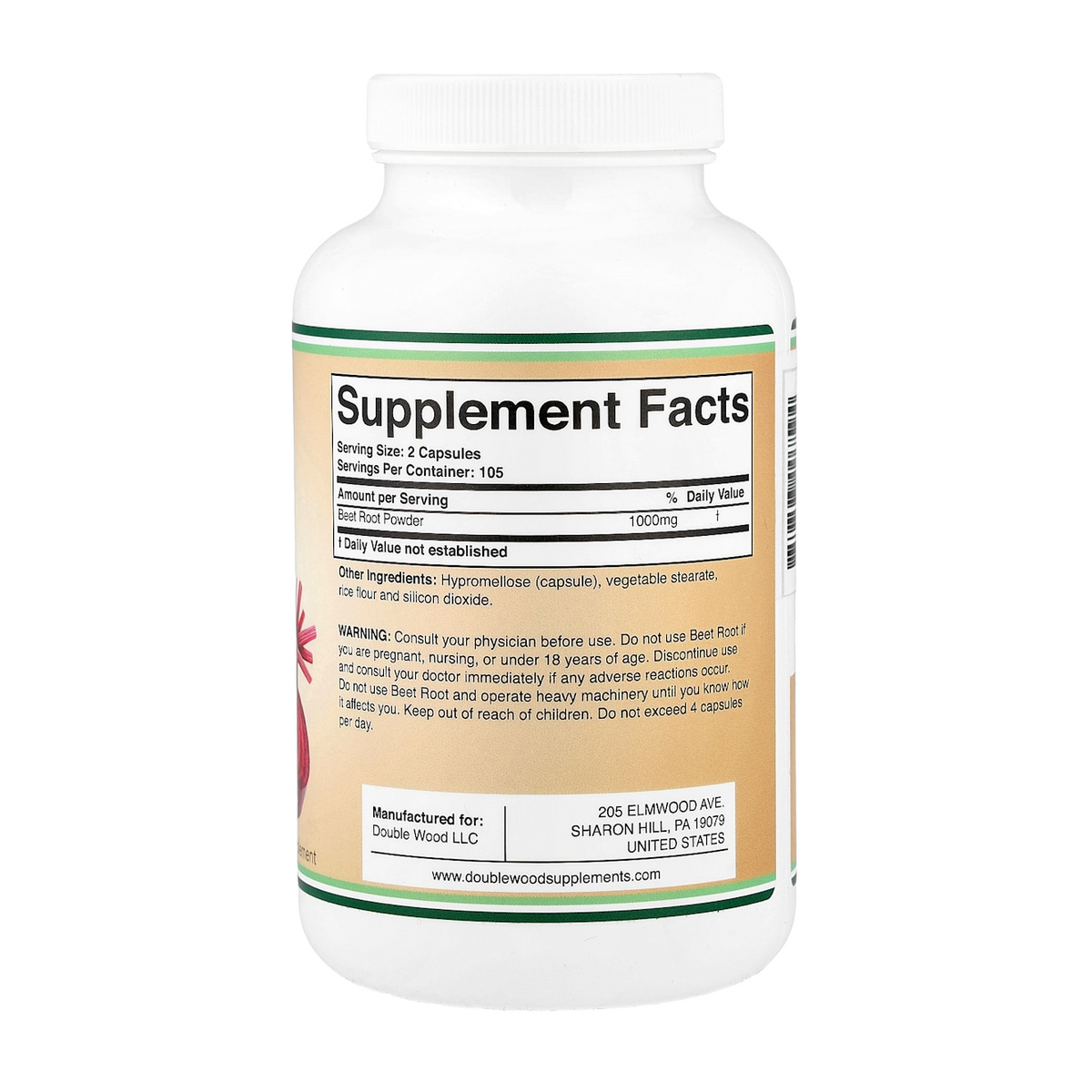 Supplement facts panel