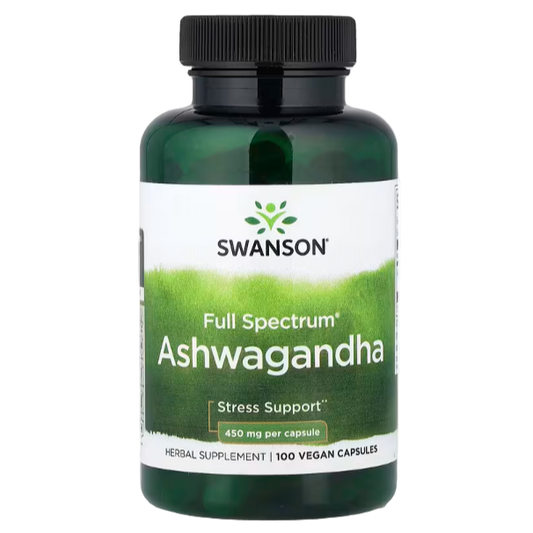 Swanson, Ashwagandha, Full Spectrum, 450 mg, 100 Capsules