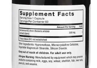 Force Factor, Berberine , 500 mg , 60 Vegetable Capsules