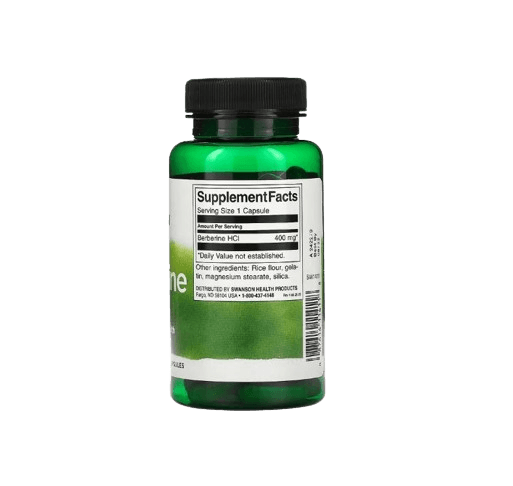 Swanson Berberine – 400 mg | 60 Capsules