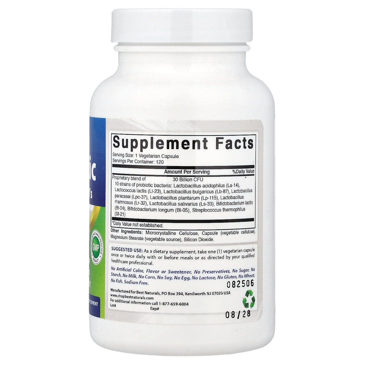 Supplement facts panel