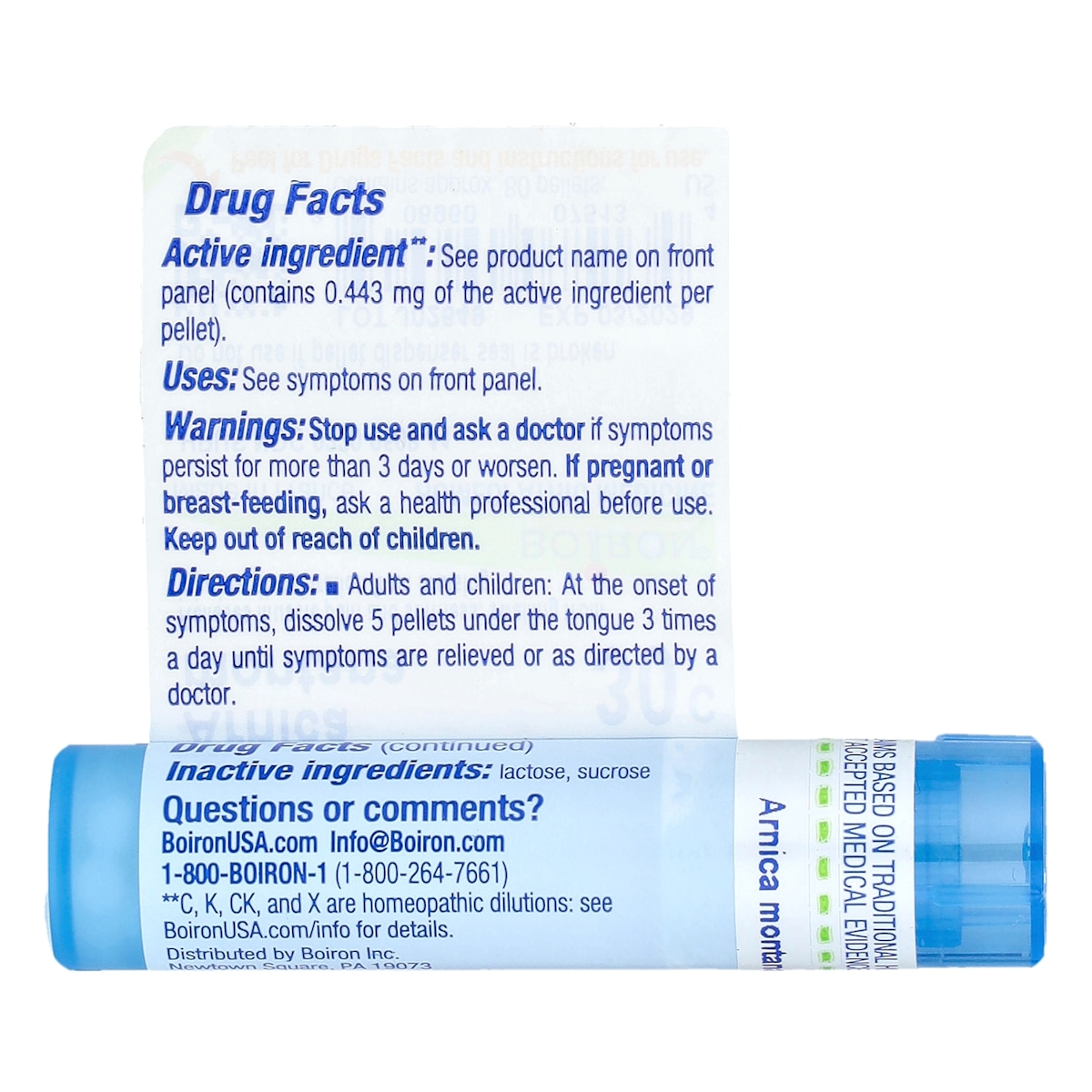 Supplement facts panel