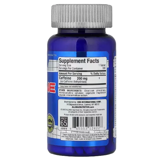 ALLMAX Caffeine Tablets (200mg / 100 Tablets)