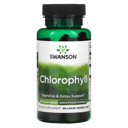 Swanson Chlorophyll – 50 mg, 90 Liquid Veggie Capsules