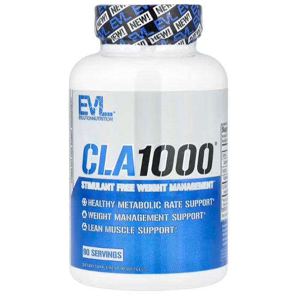 EVLution Nutrition CLA1000® – Stimulant-Free Weight Management, 90 Softgels