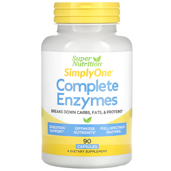 Super Nutrition, SimplyOne, Complete Enzymes, 90 Capsules