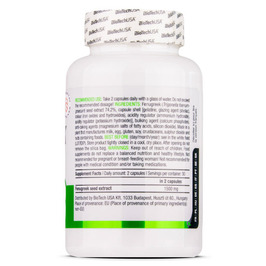 BioTech USA Fenugreek 60 Capsules