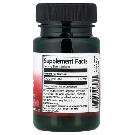 Swanson CoQ10 High Potency 100 mg 50 Softgels