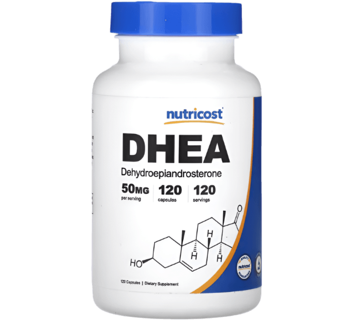 Nutricost DHEA – 50mg | 120 Capsules | Hormonal Balance & Vitality Support