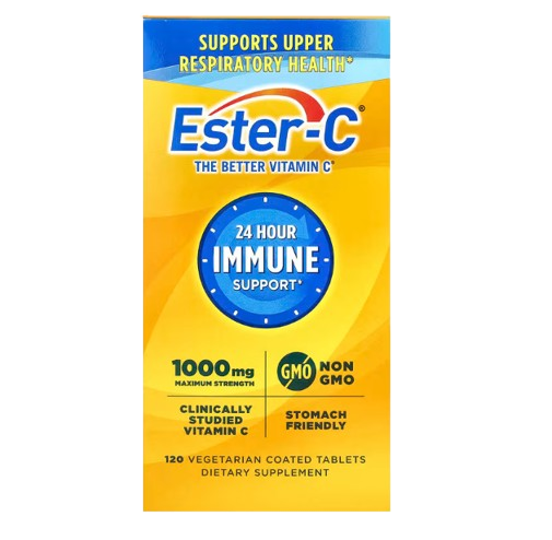 Nature's Bounty, Ester-C®, Maximum Strength, 1,000 mg, 120 Vegetarian Coated Tablets
