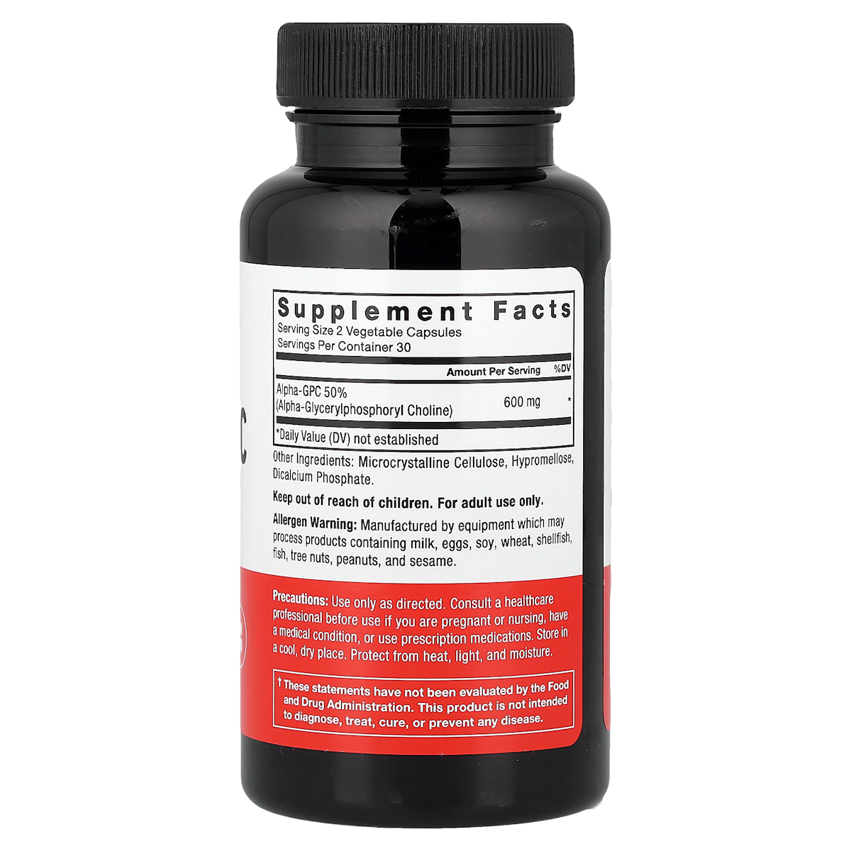 Supplement facts panel