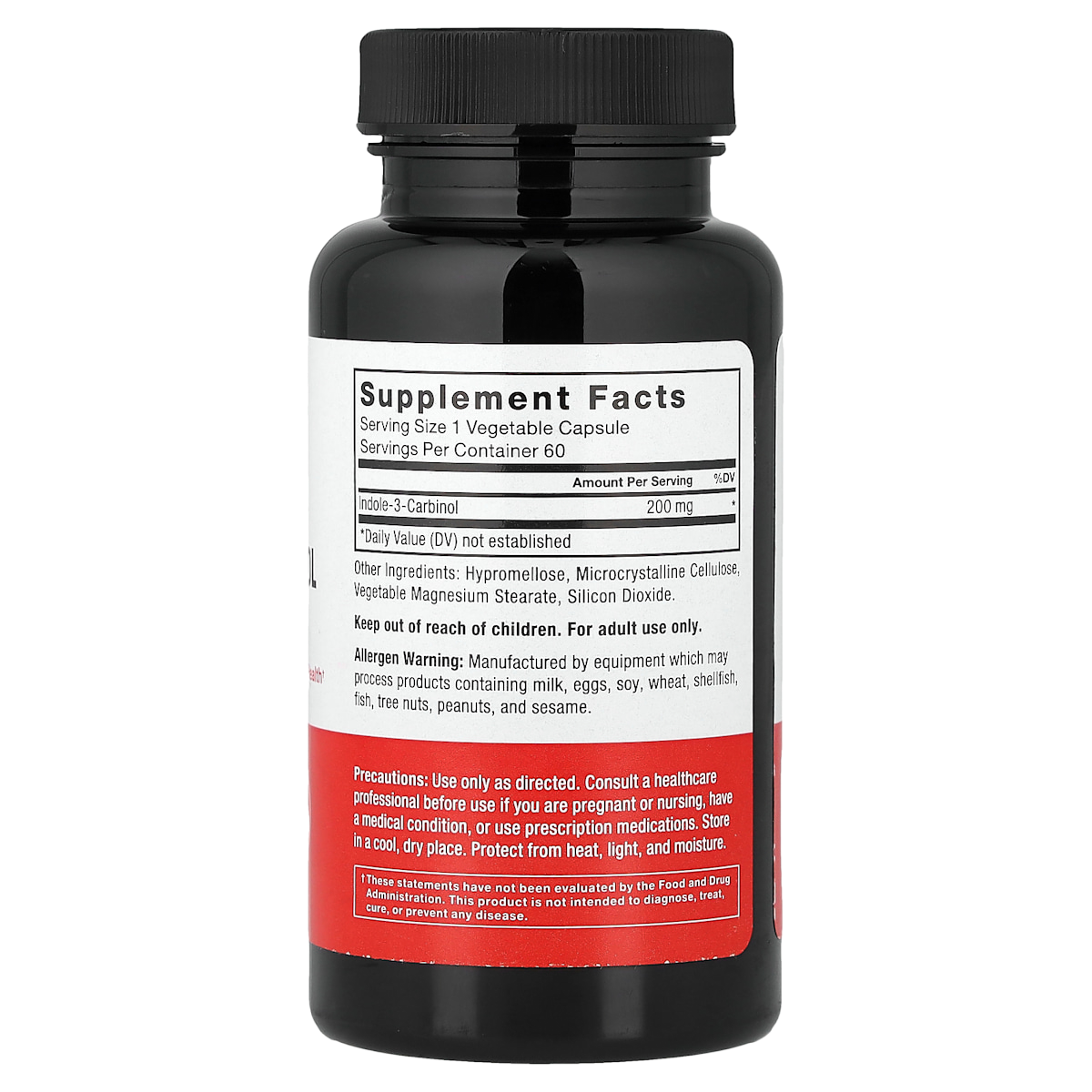 Supplement facts panel