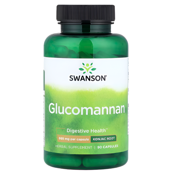 Swanson Glucomannan 665 mg – 90 Capsules