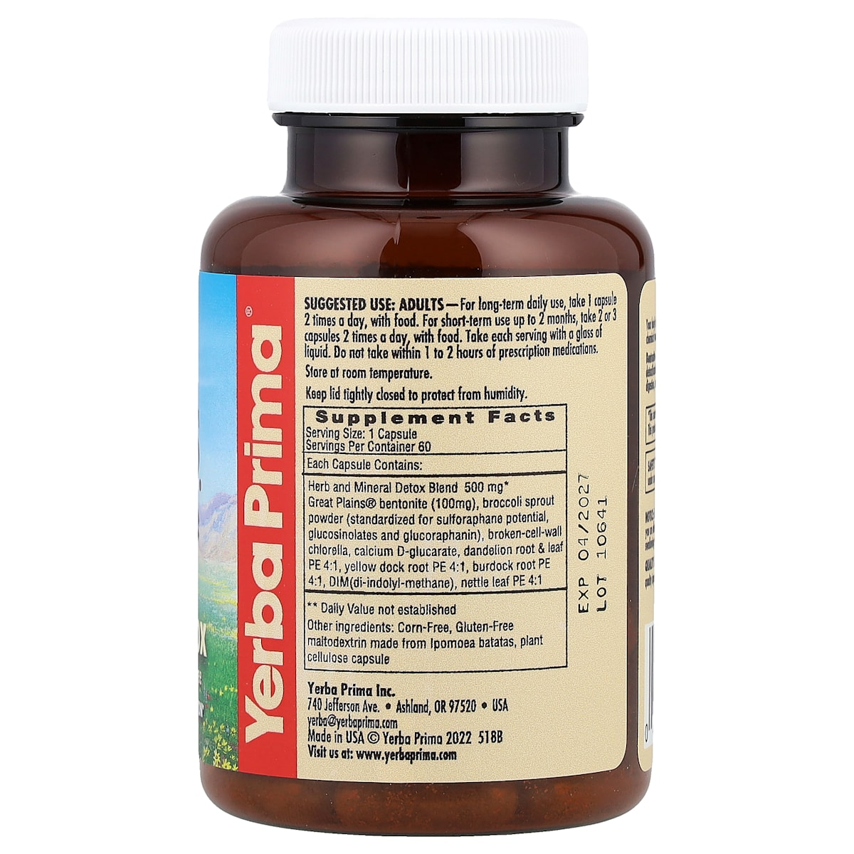 Supplement facts panel