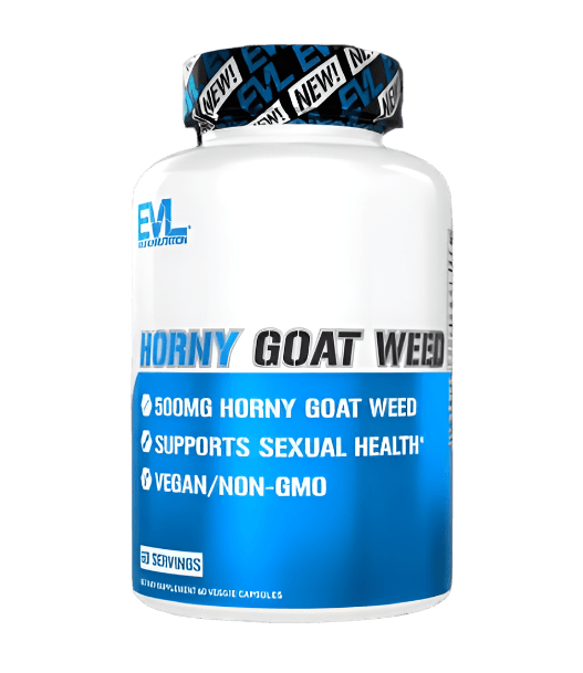EVL Horny Goat Weed for, Energy and Stamina Support, Male Libido Booster, 60 Servings