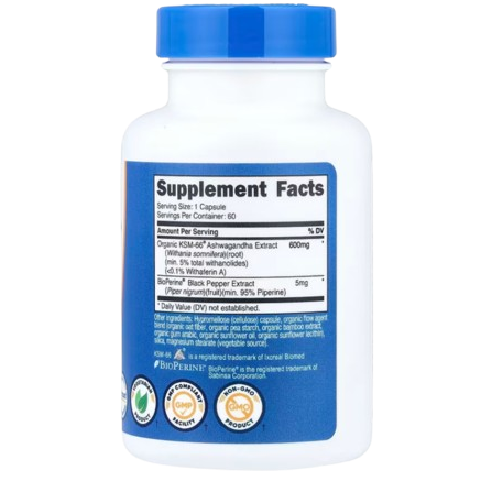 Nutricost KSM-66® Ashwagandha Root Extract – 60 Capsules | Stress, Energy & Cognitive Support
