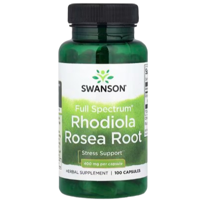 Swanson Full Spectrum® Rhodiola Rosea Root – 400 mg, 100 Capsules