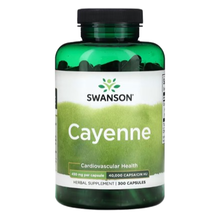 Swanson Cayenne – 450 mg, 300 Capsules