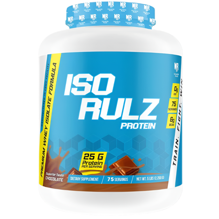 MuscleRulz Iso Rulz – Premium Whey Isolate Protein, 5 lbs