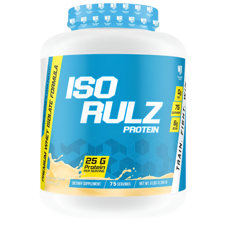 MuscleRulz Iso Rulz – Premium Whey Isolate Protein, 5 lbs