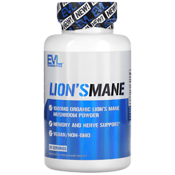EVL Lion's Mane, 60 Veggie Capsules 500mg Extract