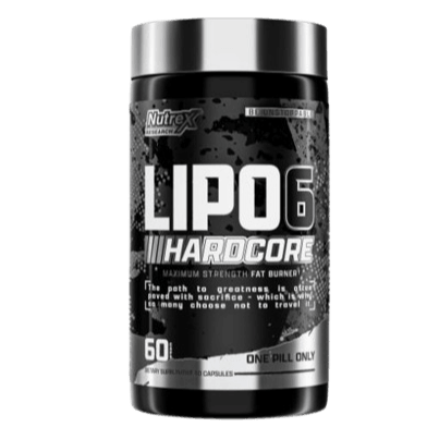 Lipo-6 Hardcore Relentless Thermogenic Fat Burning & Muscle Protection, 60 Capsules