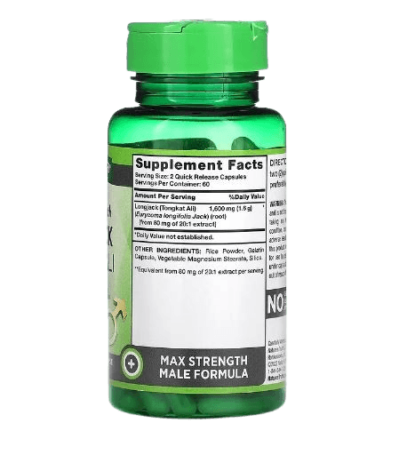 Nature's Truth, Longjack Tongkat Ali, 1,600 mg, 120 Quick Release Capsules