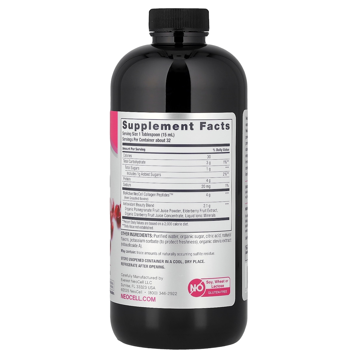 Supplement facts panel