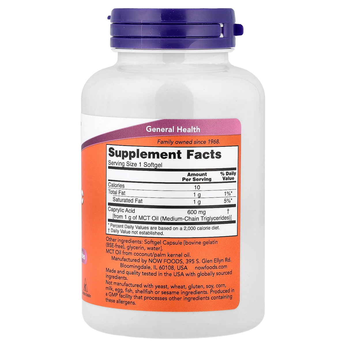 Supplement facts panel
