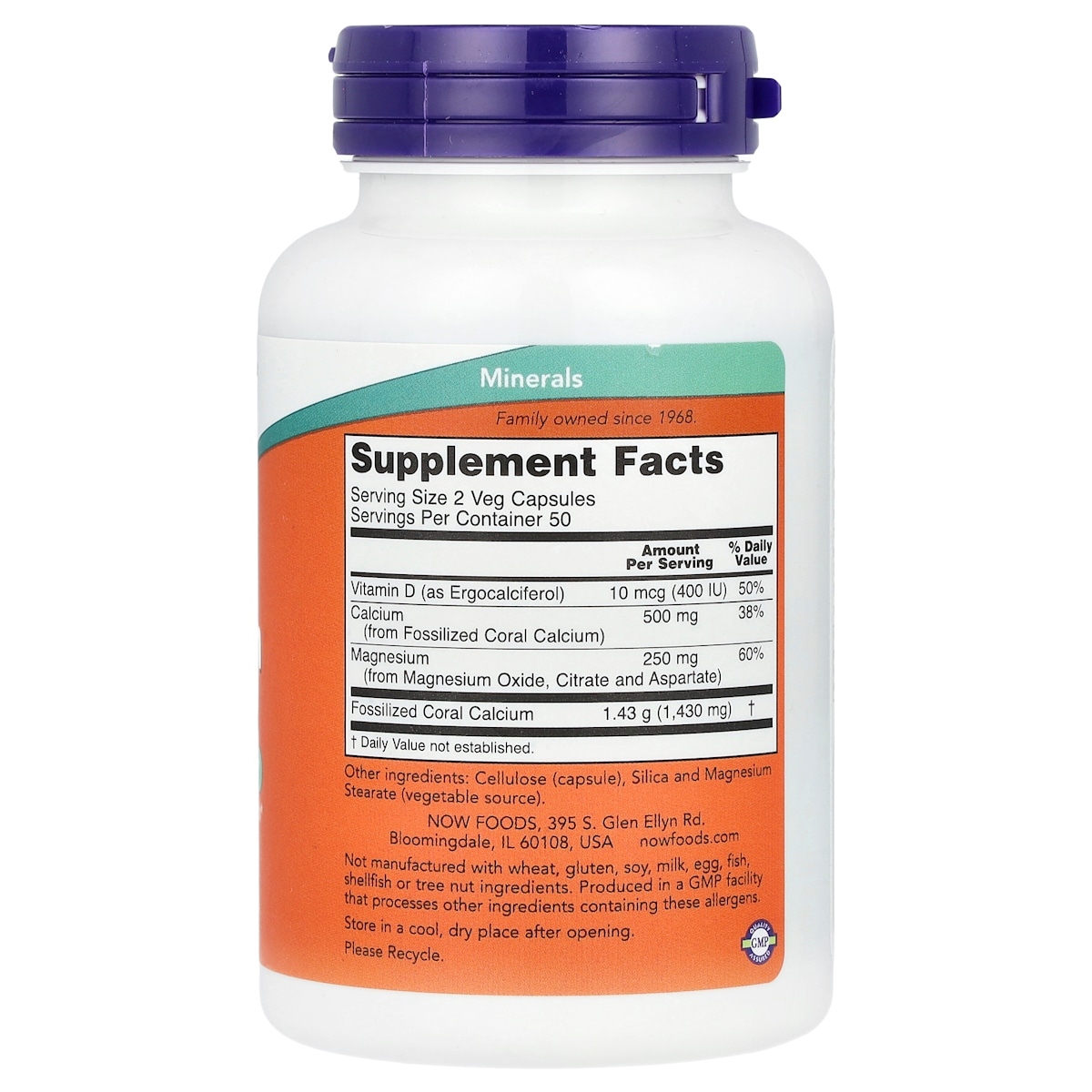 Supplement facts panel