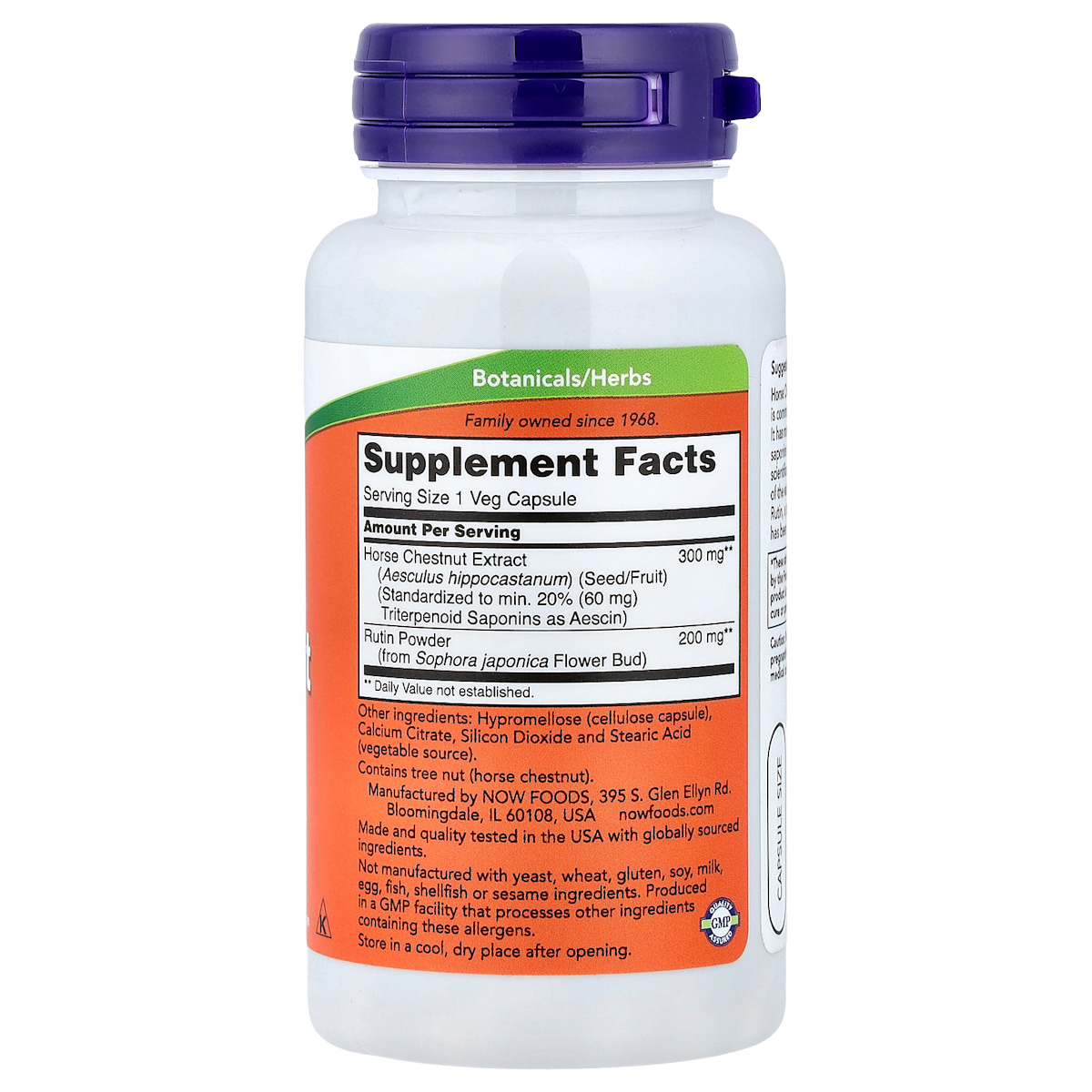 Supplement facts panel