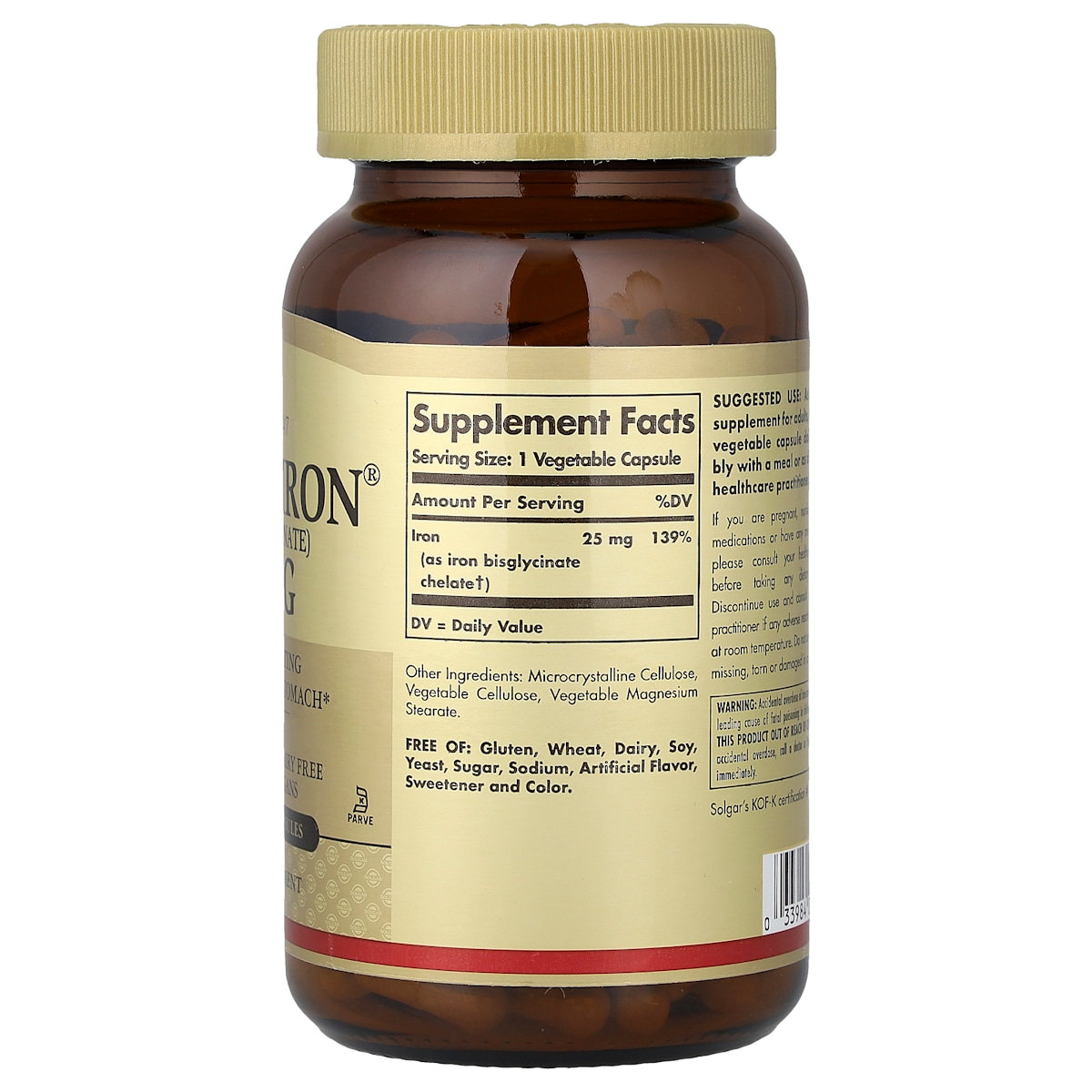 Supplement facts panel