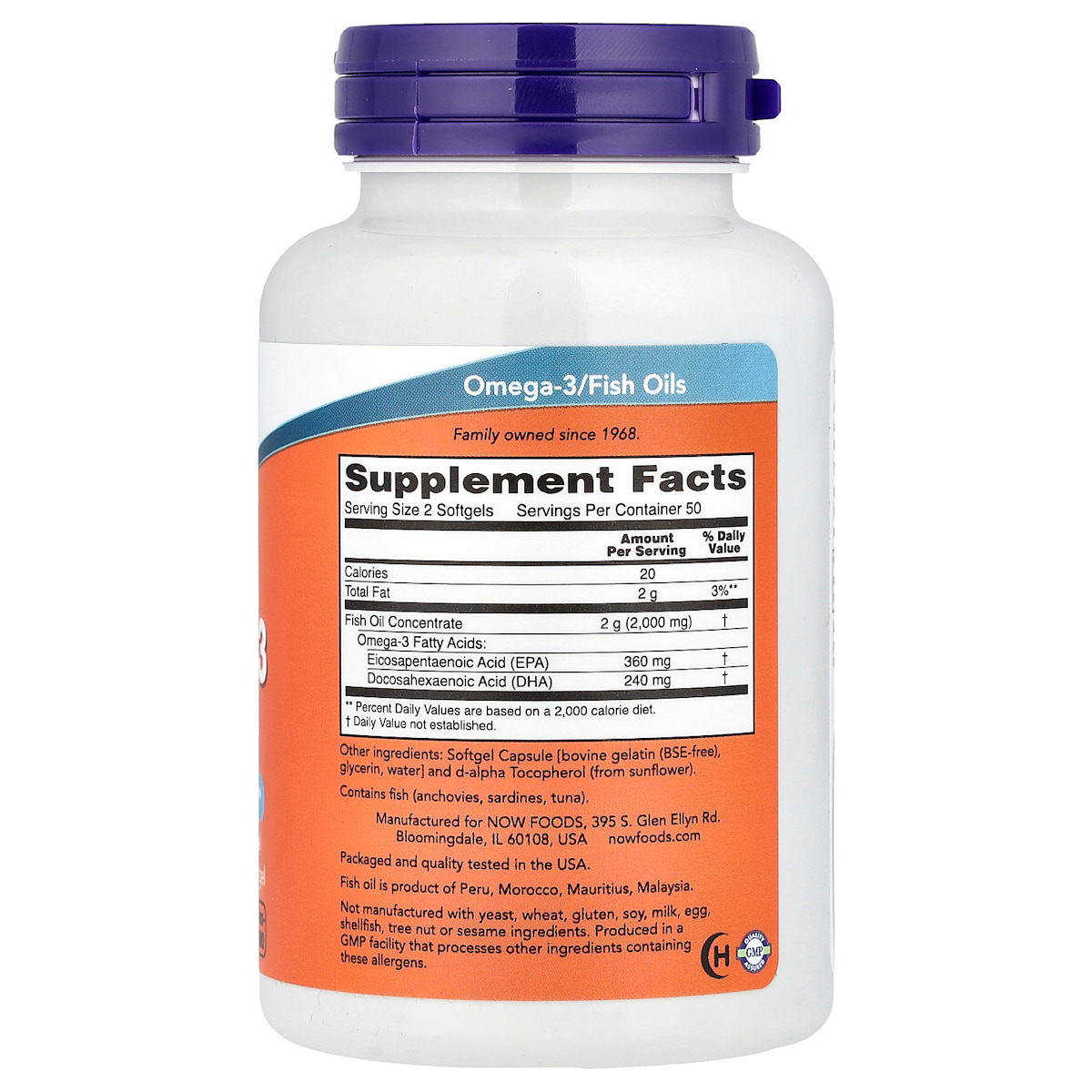 Supplement facts panel